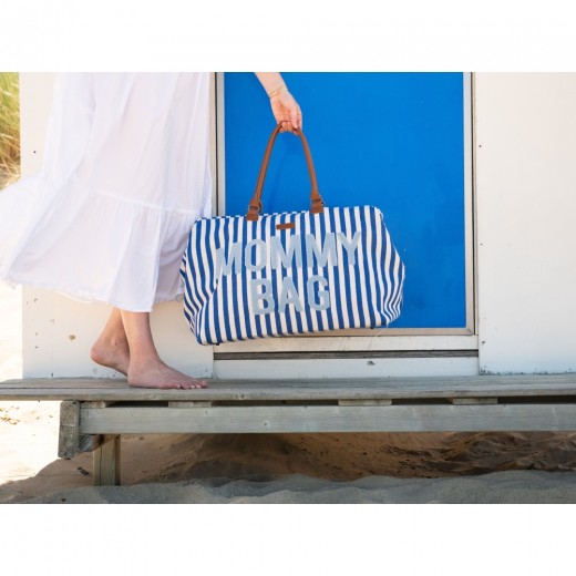 Сумка Childhome Mommy bag stripes electric blue, арт. CWMBBSTBL