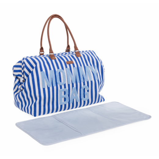 Сумка Childhome Mommy bag stripes electric blue, арт. CWMBBSTBL