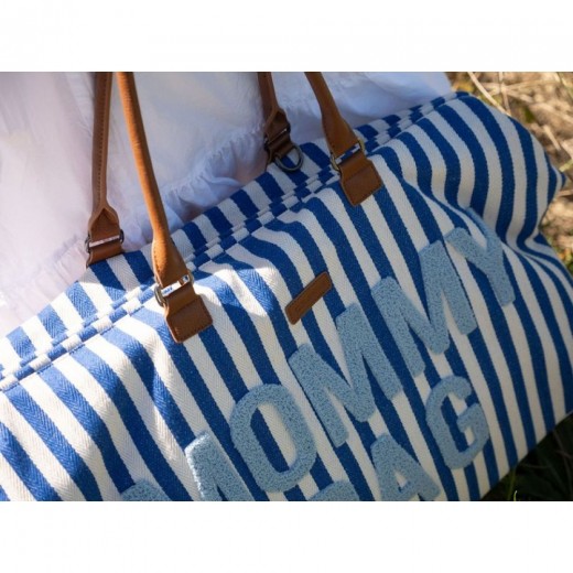 Сумка Childhome Mommy bag stripes electric blue, арт. CWMBBSTBL