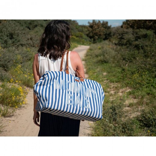 Сумка Childhome Mommy bag stripes electric blue, арт. CWMBBSTBL