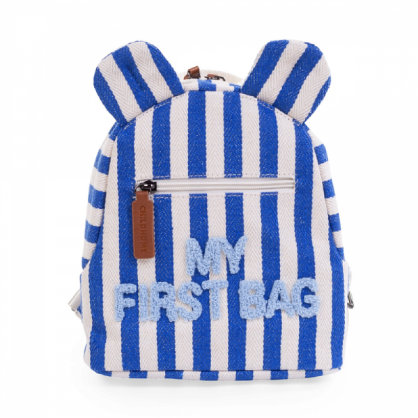 Рюкзак дитячий Childhome My first bag stripes electric blue, арт. CWKIDBSTBL