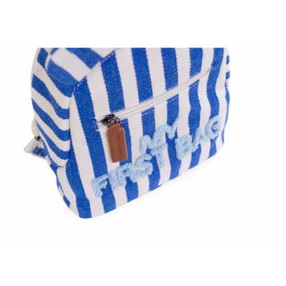 Рюкзак дитячий Childhome My first bag stripes electric blue, арт. CWKIDBSTBL