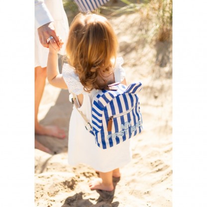 Рюкзак дитячий Childhome My first bag stripes electric blue, арт. CWKIDBSTBL