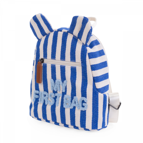 Рюкзак дитячий Childhome My first bag stripes electric blue, арт. CWKIDBSTBL