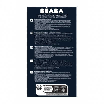 Молокоотсос электрический Beaba Hands-Free синий, арт. 911735