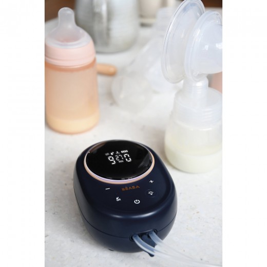 Молокоотсос электрический Beaba двойной синий, арт. 911736