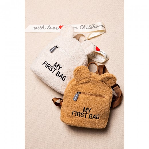 Рюкзак дитячий Childhome My first bag teddy white, арт. CWKIDBTW
