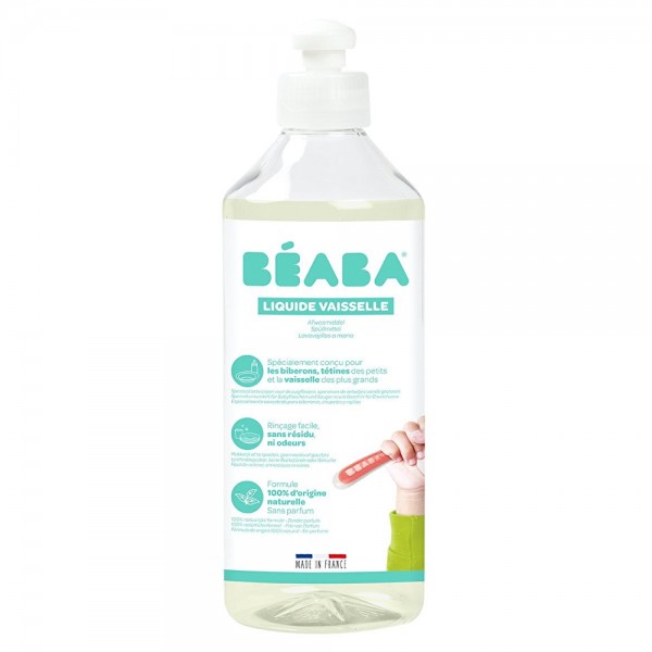 Средство органическое моющее для детской посуды, бутылок, сосок Beaba 500 мл, арт. 910000
