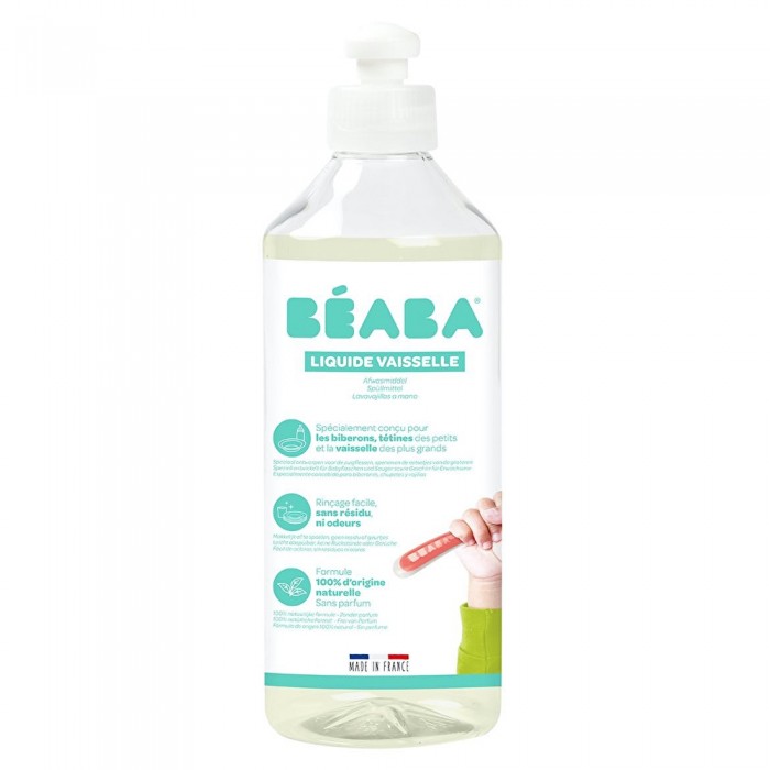 Средство органическое моющее для детской посуды, бутылок, сосок Beaba 500 мл, арт. 910000