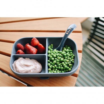 Силіконова порційна тарілка Béaba на присосці