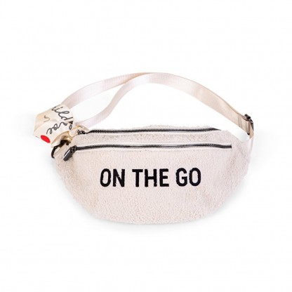 Сумка через плече Childhome Banana bag teddy white, арт. CWBANATW