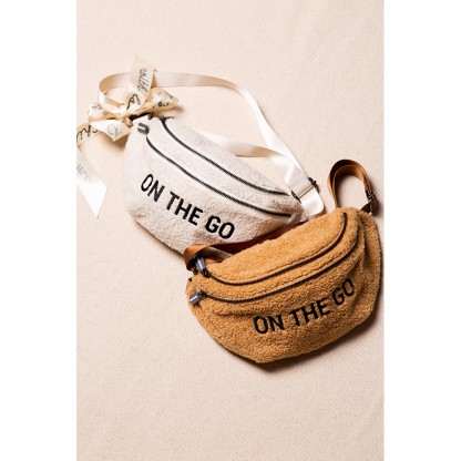 Сумка через плече Childhome Banana bag teddy white, арт. CWBANATW