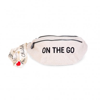 Сумка через плече Childhome Banana bag teddy white, арт. CWBANATW