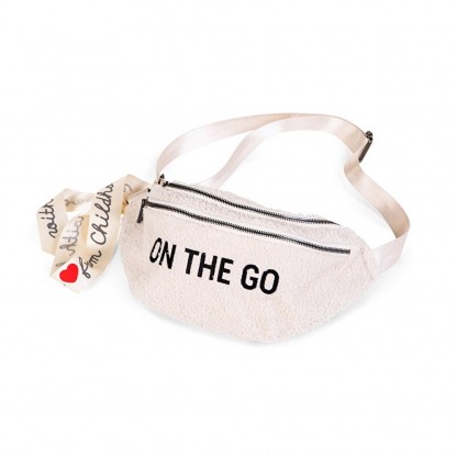 Сумка через плече Childhome Banana bag teddy white, арт. CWBANATW