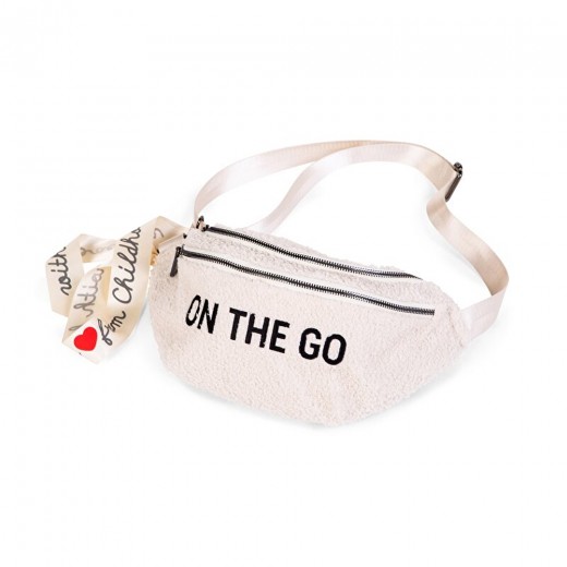 Сумка через плече Childhome Banana bag teddy white, арт. CWBANATW