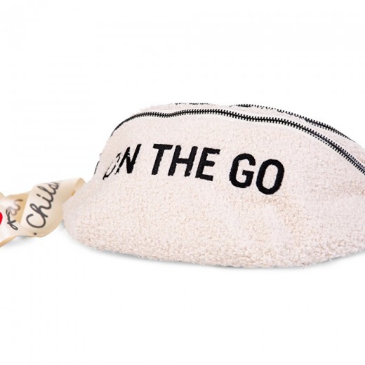 Сумка через плече Childhome Banana bag teddy white, арт. CWBANATW