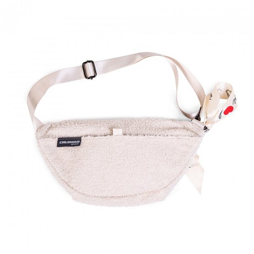 Сумка через плече Childhome Banana bag teddy white, арт. CWBANATW