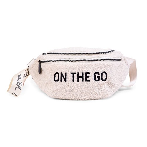 Сумка через плече Childhome Banana bag teddy white, арт. CWBANATW