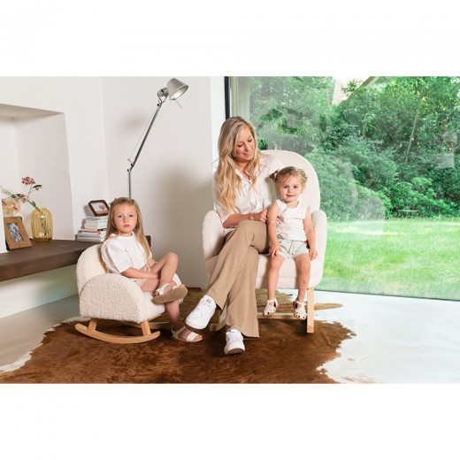 Крісло - гойдалка дитяче Childhome teddy white, арт. RCKTOW