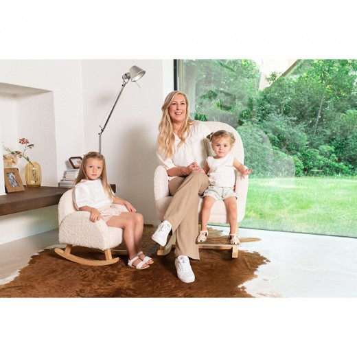 Крісло - гойдалка дитяче Childhome teddy white, арт. RCKTOW