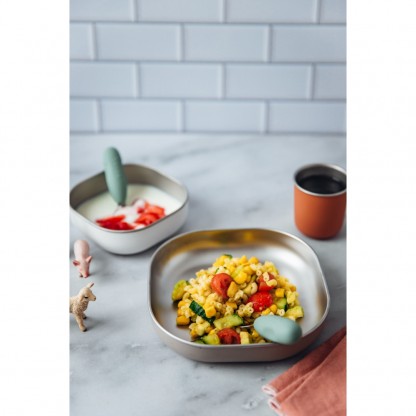 Металевий набір дитячого посуду Béaba Inox