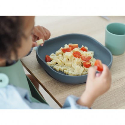 Силиконовая тарелка Béaba на присоске 600 мл