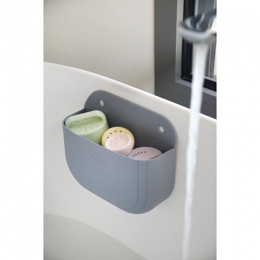 Набор для купания Beaba: игрушки и корзина разноцветные силиконовые, арт. 920413