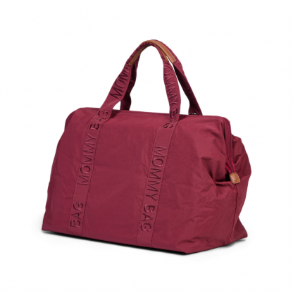 Сумка Childhome Mommy bag Signature burgundy, арт. CWMBBSUBU