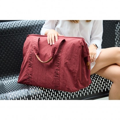 Сумка Childhome Mommy bag Signature burgundy, арт. CWMBBSUBU