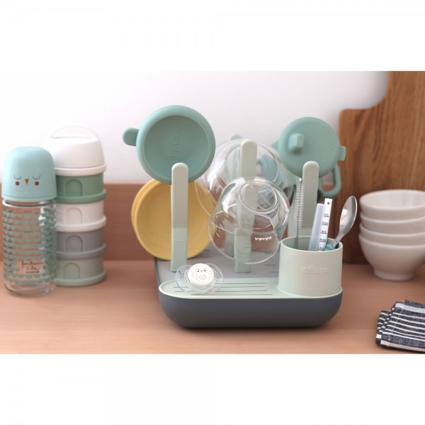 Сушилка для посуды Beaba Forest зеленый/серый, арт. 911731