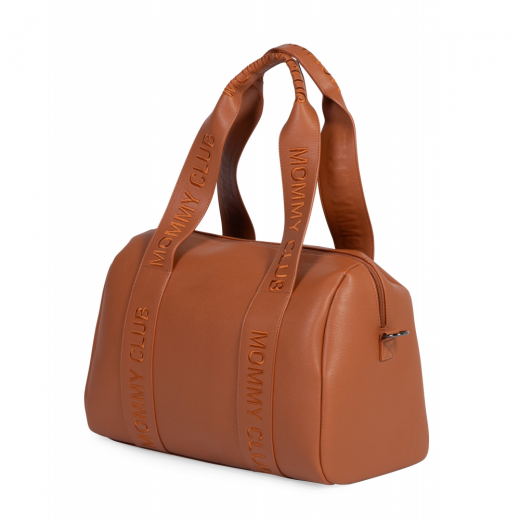 Сумка Childhome Mommy club Signature vegan leather brown