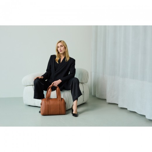 Сумка Childhome Mommy club Signature vegan leather brown