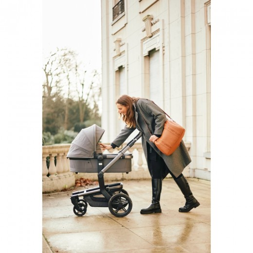 Сумка Childhome Mommy club Signature vegan leather brown