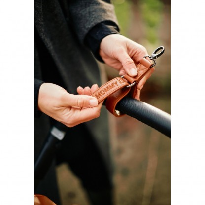 Сумка Childhome Mommy club Signature vegan leather brown