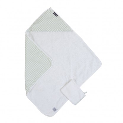 Рушник з капюшоном Childhome з бавовни, 80×80 см (forest)