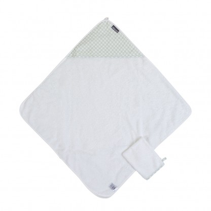 Рушник з капюшоном Childhome з бавовни, 80×80 см (forest)