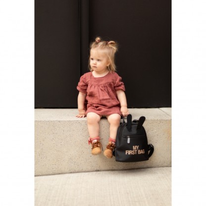 Рюкзак дитячий Childhome My first bag black/gold, арт. CWKIDBBL
