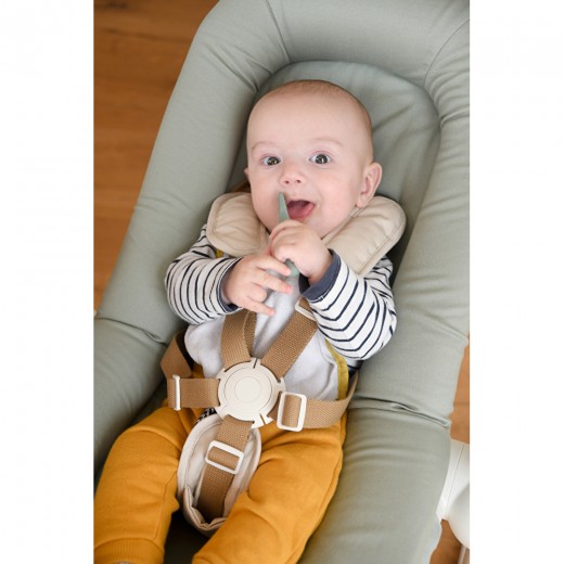 Набор ложек Beaba силиконовая BLW 2 шт., 4+ зеленый/серый, арт. 913578