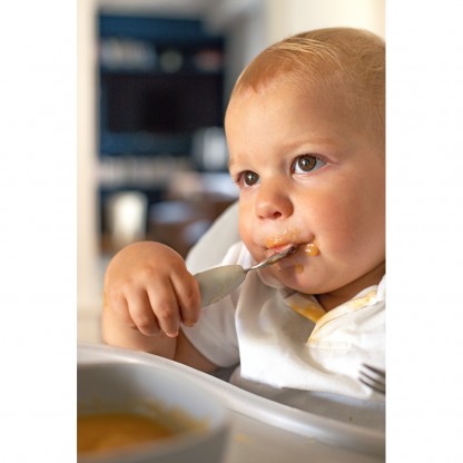 Набір ложка і виделка Beaba металеві 10+ сірий, арт. 913581