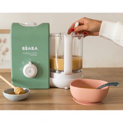 Пароварка блендер Beaba Babycook Express оливковий