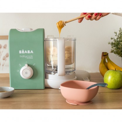 Пароварка блендер Beaba Babycook Express оливковий