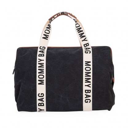Сумка Childhome Mommy bag Signature canvas black, арт. CWMBBSCBL