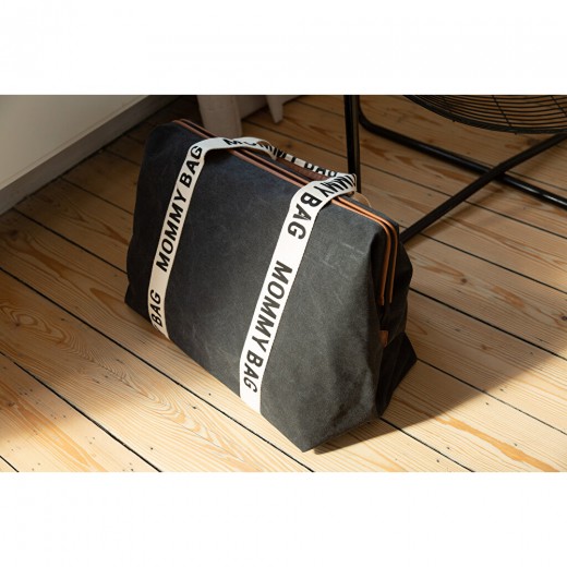 Сумка Childhome Mommy bag Signature canvas black, арт. CWMBBSCBL