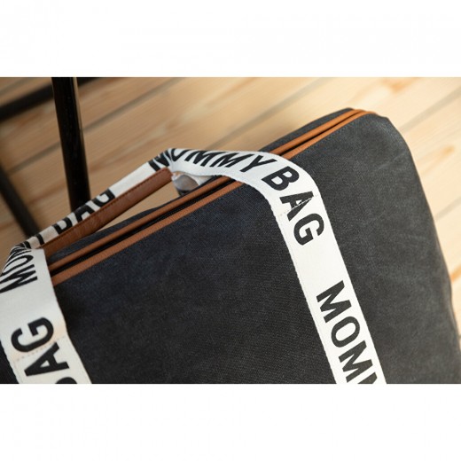 Сумка Childhome Mommy bag Signature canvas black, арт. CWMBBSCBL