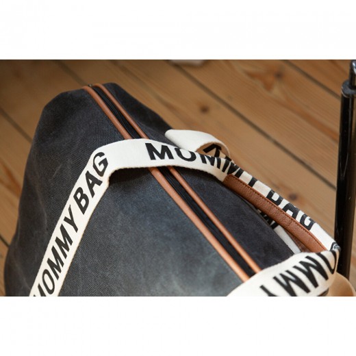 Сумка Childhome Mommy bag Signature canvas black, арт. CWMBBSCBL