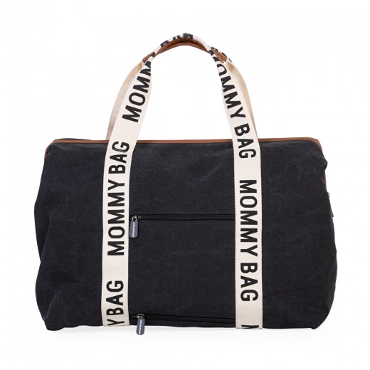 Сумка Childhome Mommy bag Signature canvas black, арт. CWMBBSCBL
