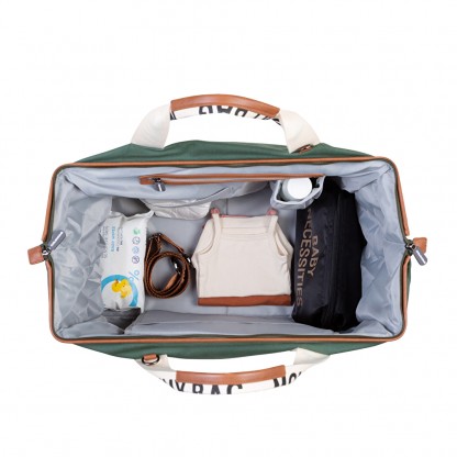 Сумка Childhome Mommy bag Signature canvas green, арт. CWMBBSCGR