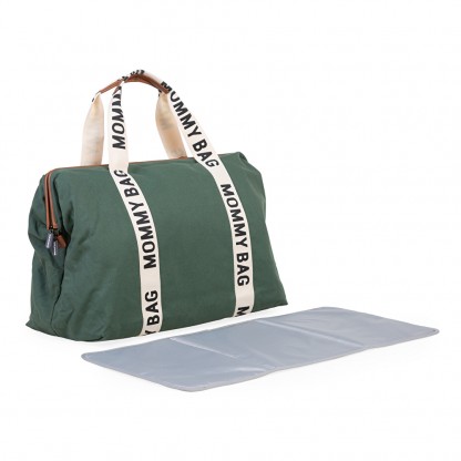 Сумка Childhome Mommy bag Signature canvas green, арт. CWMBBSCGR