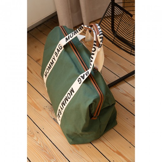 Сумка Childhome Mommy bag Signature canvas green, арт. CWMBBSCGR