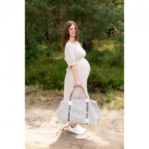 Сумка Childhome Mommy bag Signature canvas off white, арт. CWMBBSCOW